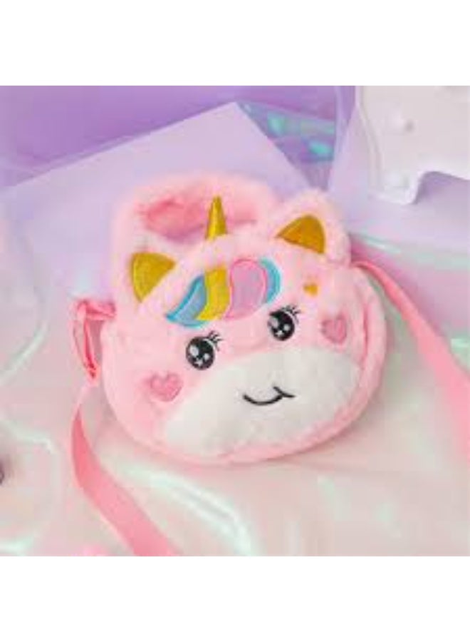 Little Girl Shoulder Bag/Children's Unicorn Plush Purse/Crossbody Bag/Cute Unicorn Backpack Bag/Girls Travel Rainbow Schoolbag/Fashion Shoulder Bag Zipper Purse Girls Teenage Women's Gift - Image 4